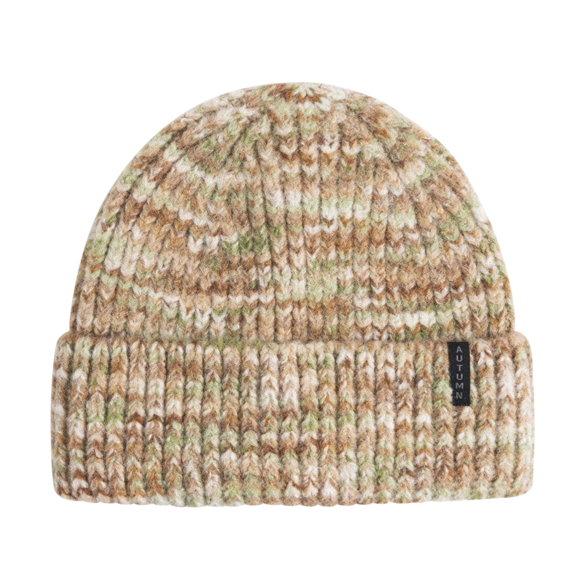 Autumn Marble Knit Beanie - Sand image 1