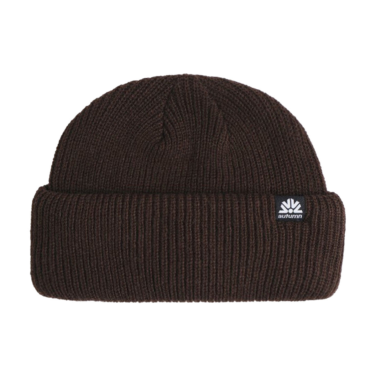 Autumn Double Roll Beanie - Chocolate image 1