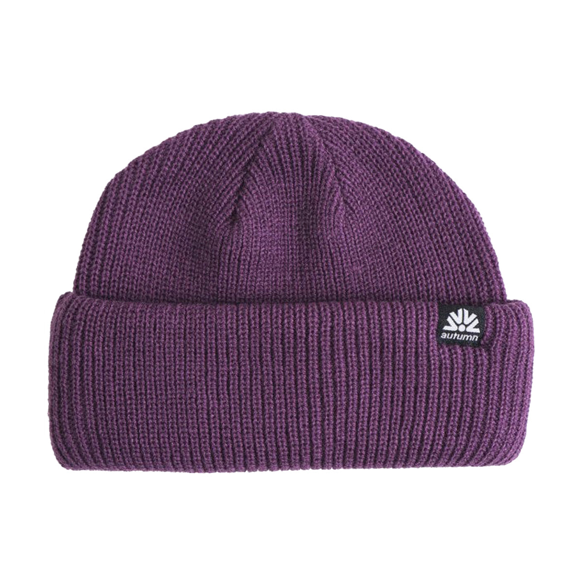 Autumn Double Roll Beanie - Plum image 1