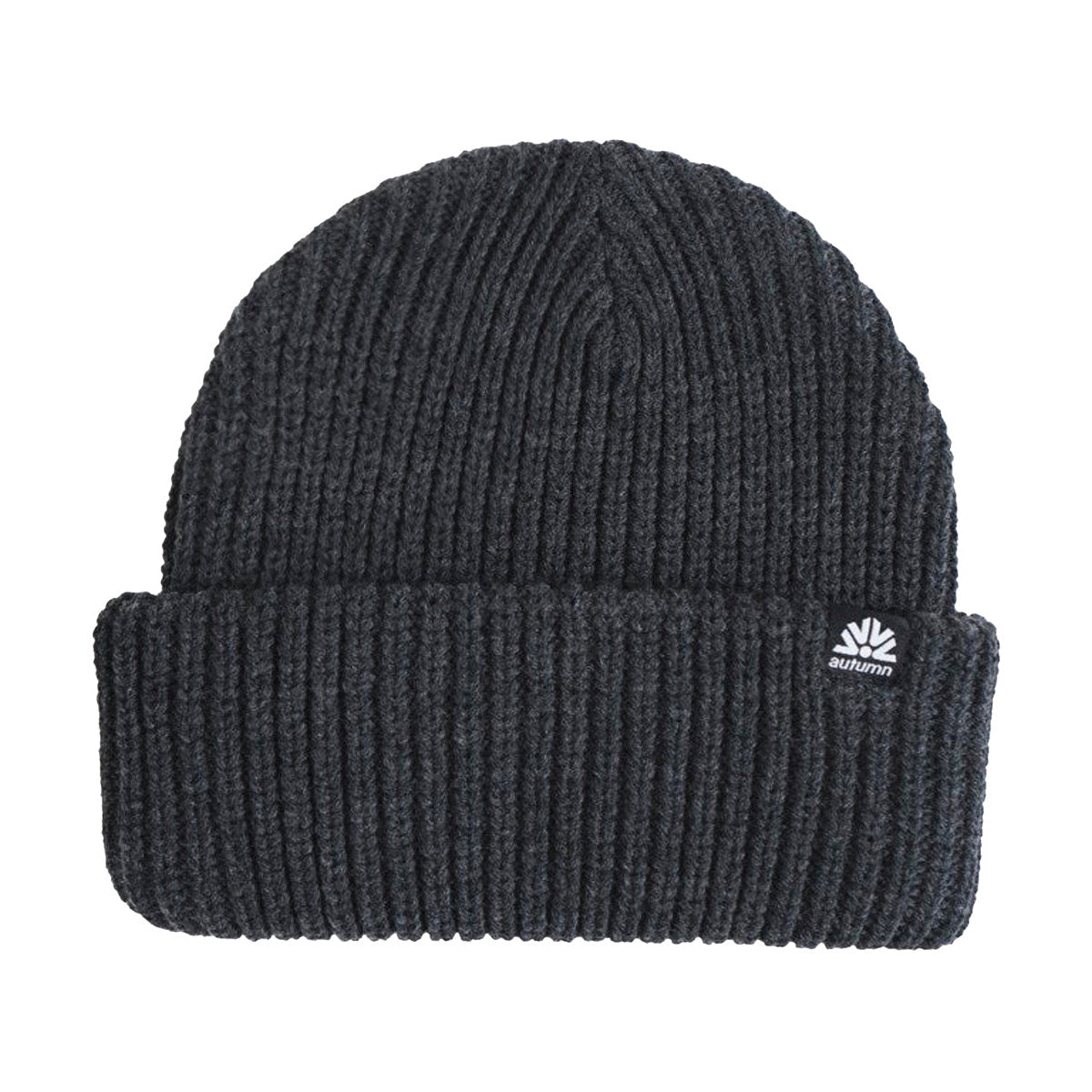 Autumn Ribbed Knit Beanie - Charcoal image 1