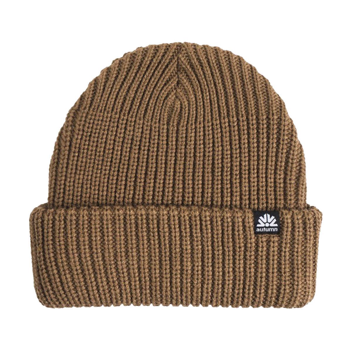 Autumn Ribbed Knit Beanie - Dark Sand image 1