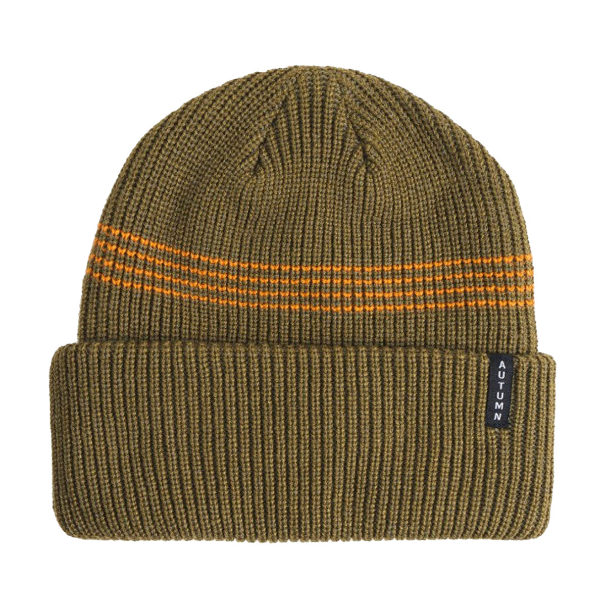 Autumn Mini Stripe Beanie - Fir image 1