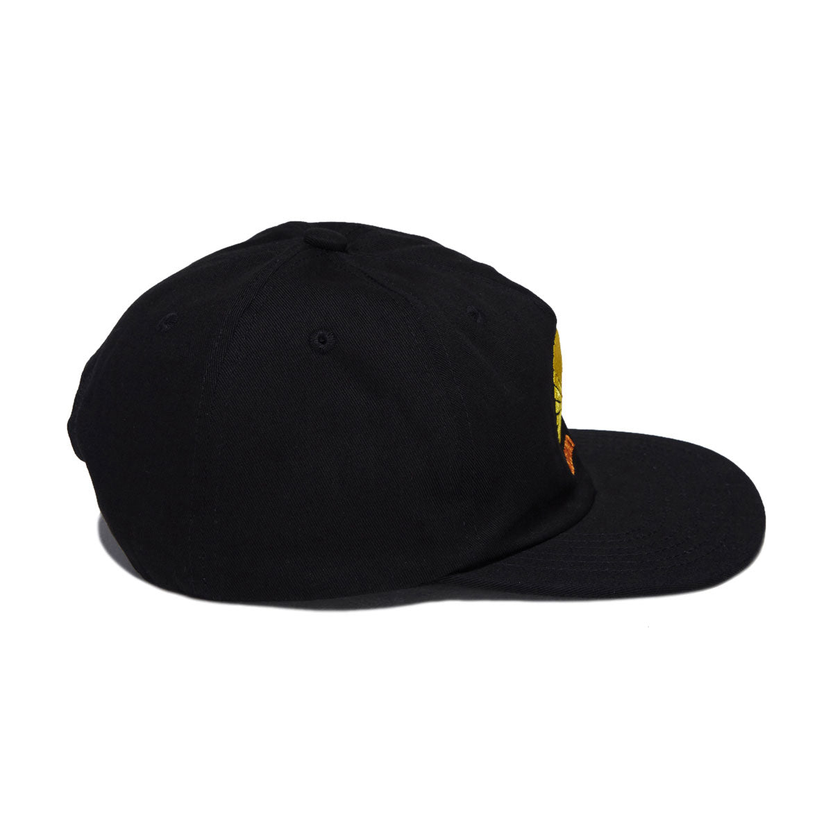 Autumn Twill Five Panel Snapback Hat - Black image 4