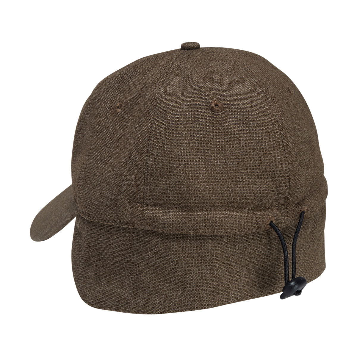 Autumn Washed Canvas Flap Hat - Dark Sand image 2