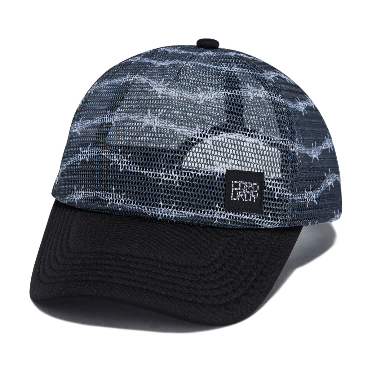Corduroy Barbed Trucker Hat - Black image 1