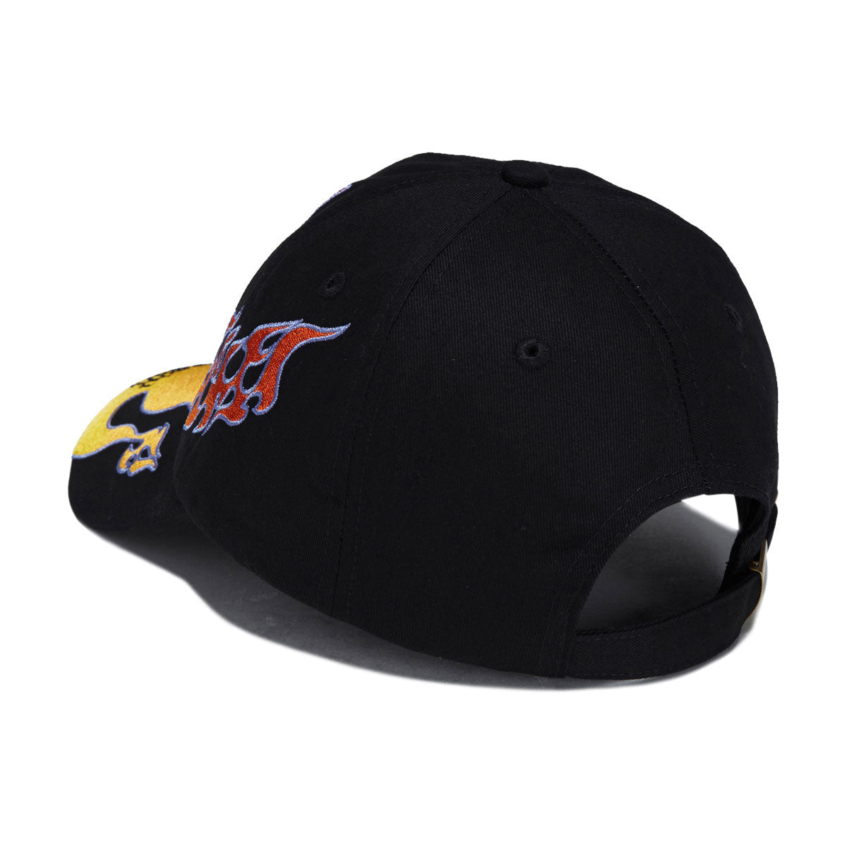 Corduroy Flames Strapback Hat - Black image 2