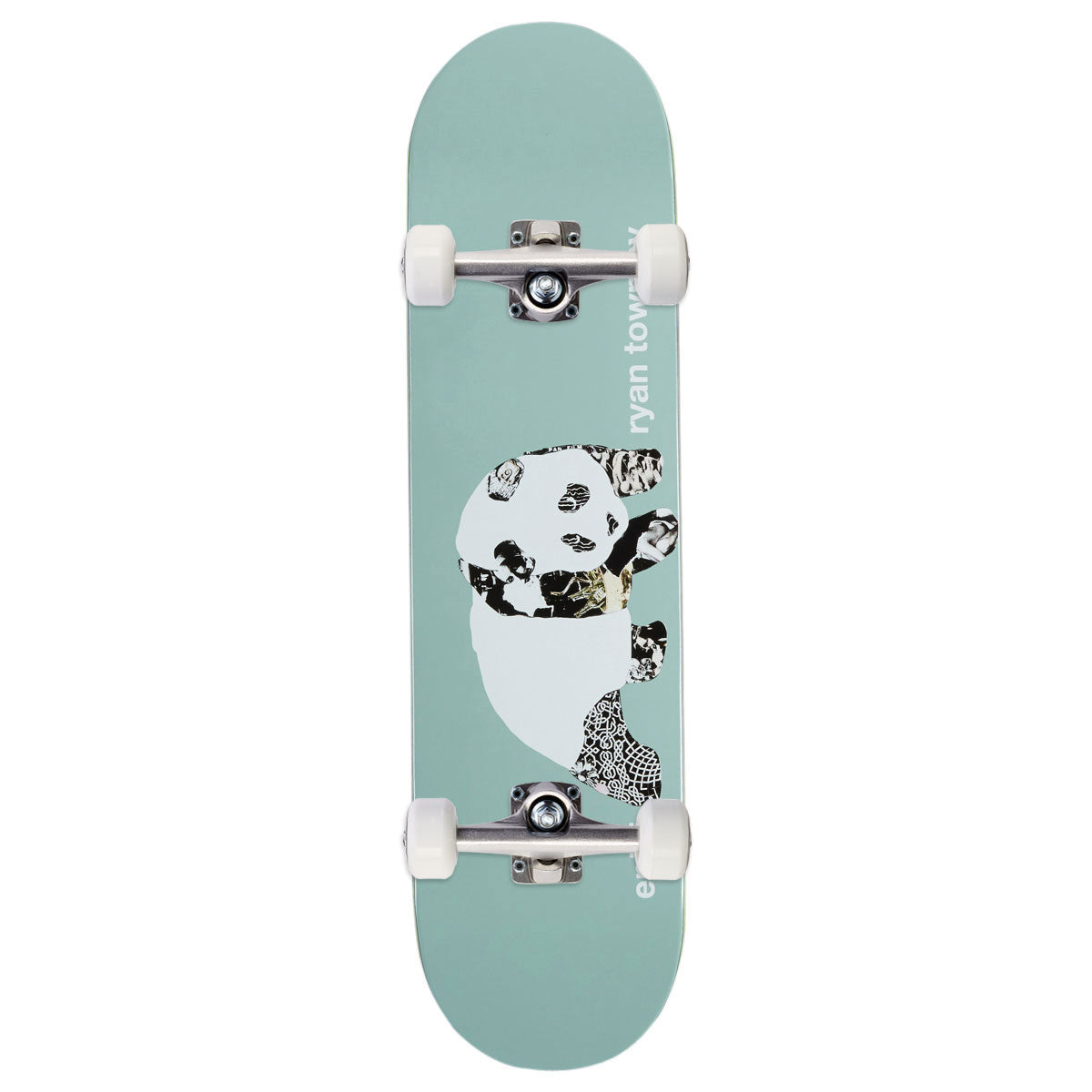 Enjoi Ryan Townley Collage Panda R7 Skateboard Complete - Sage - 8.50