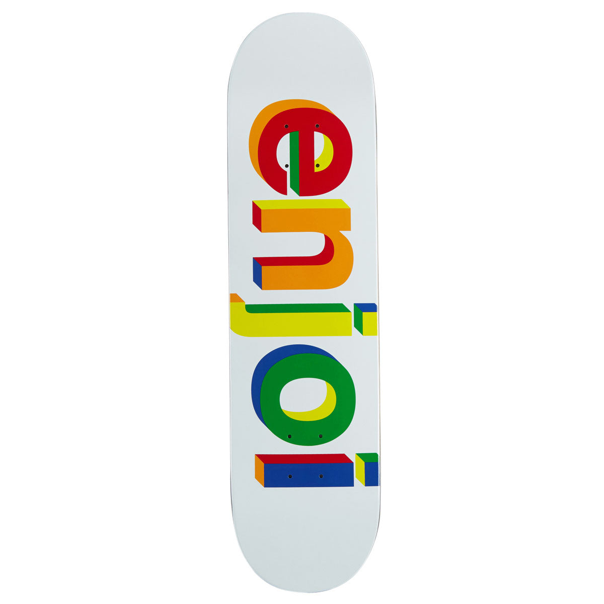 Enjoi Helvetica Neue R7 Skateboard Deck - White - 8.00