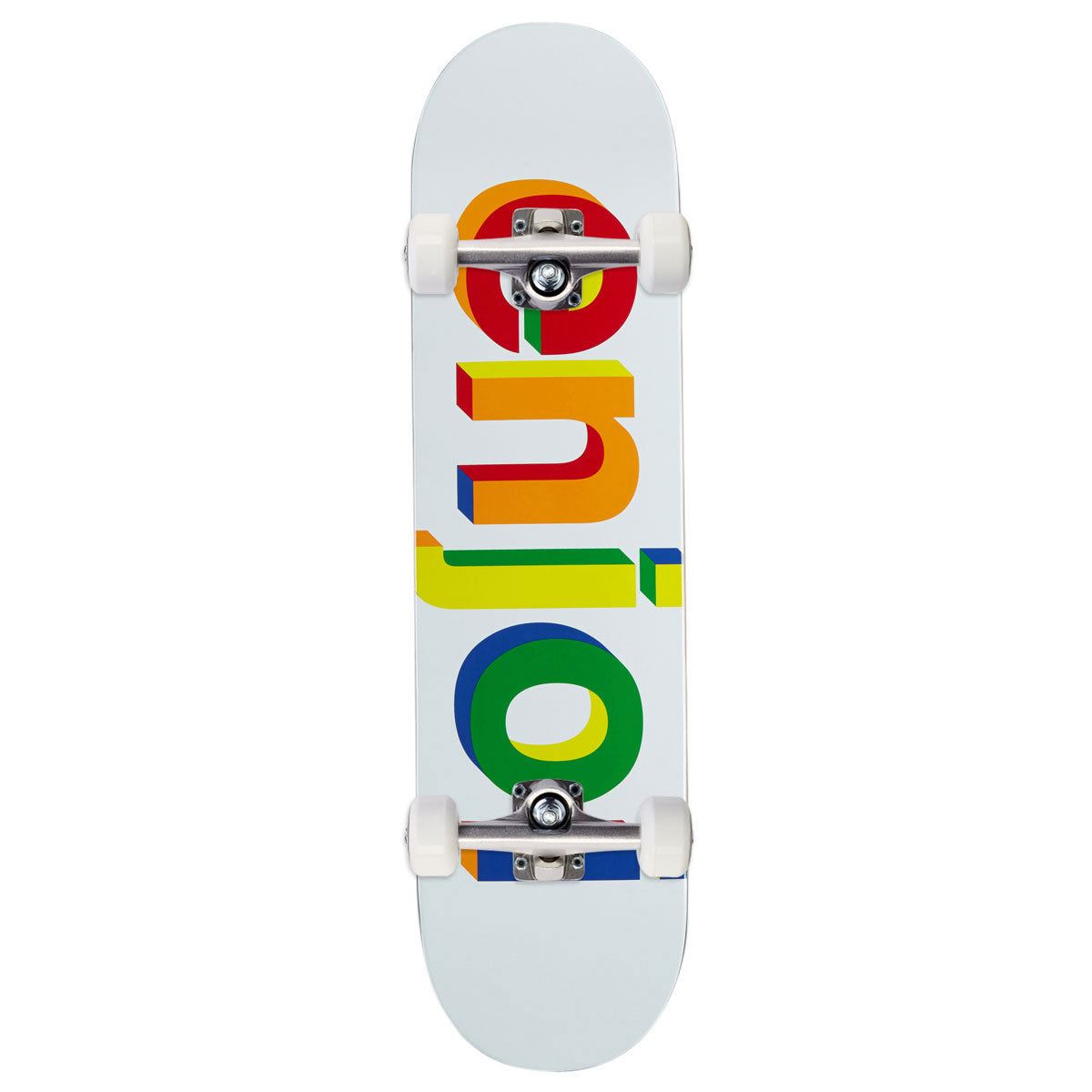 Enjoi Helvetica Neue R7 Skateboard Complete - White - 8.00