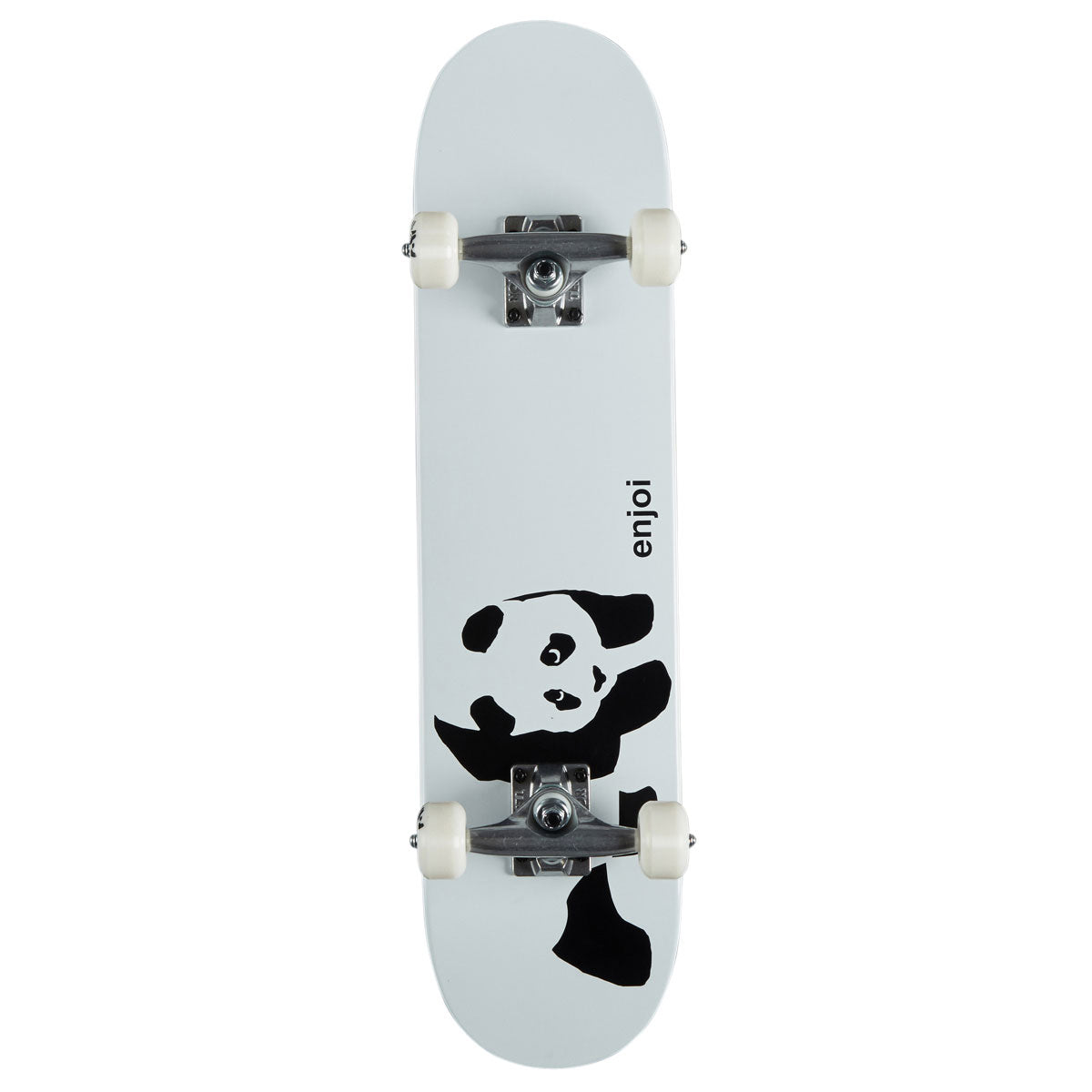 Enjoi Whitey Panda FP Soft Top Pre-Built Skateboard Complete - White - 7.00