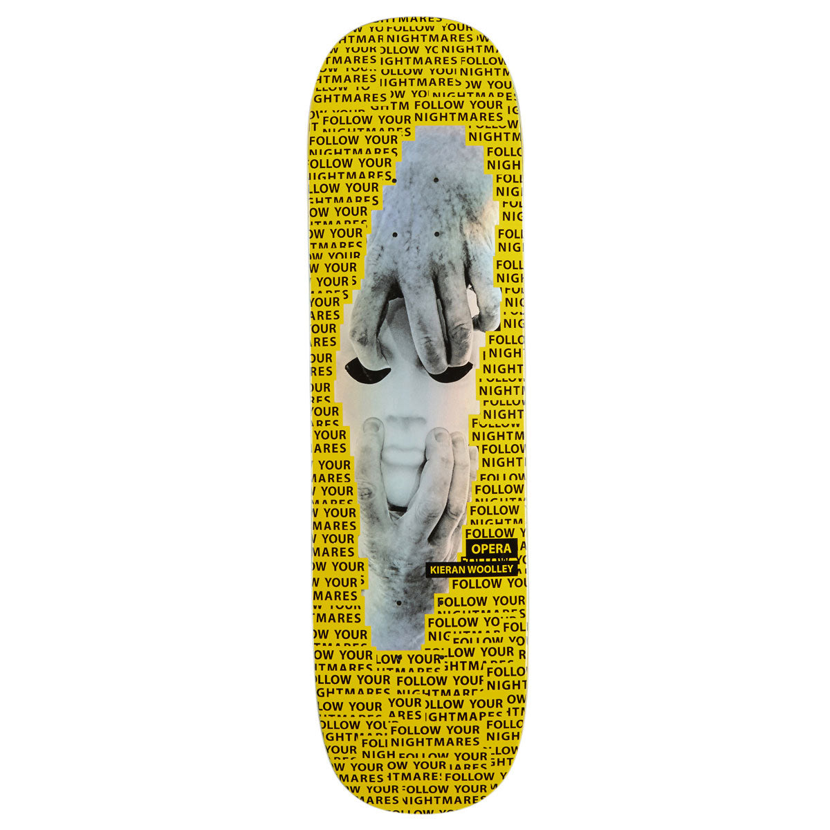 Opera Woolley Nightmare EX7 Skateboard Deck - Yellow - 8.50