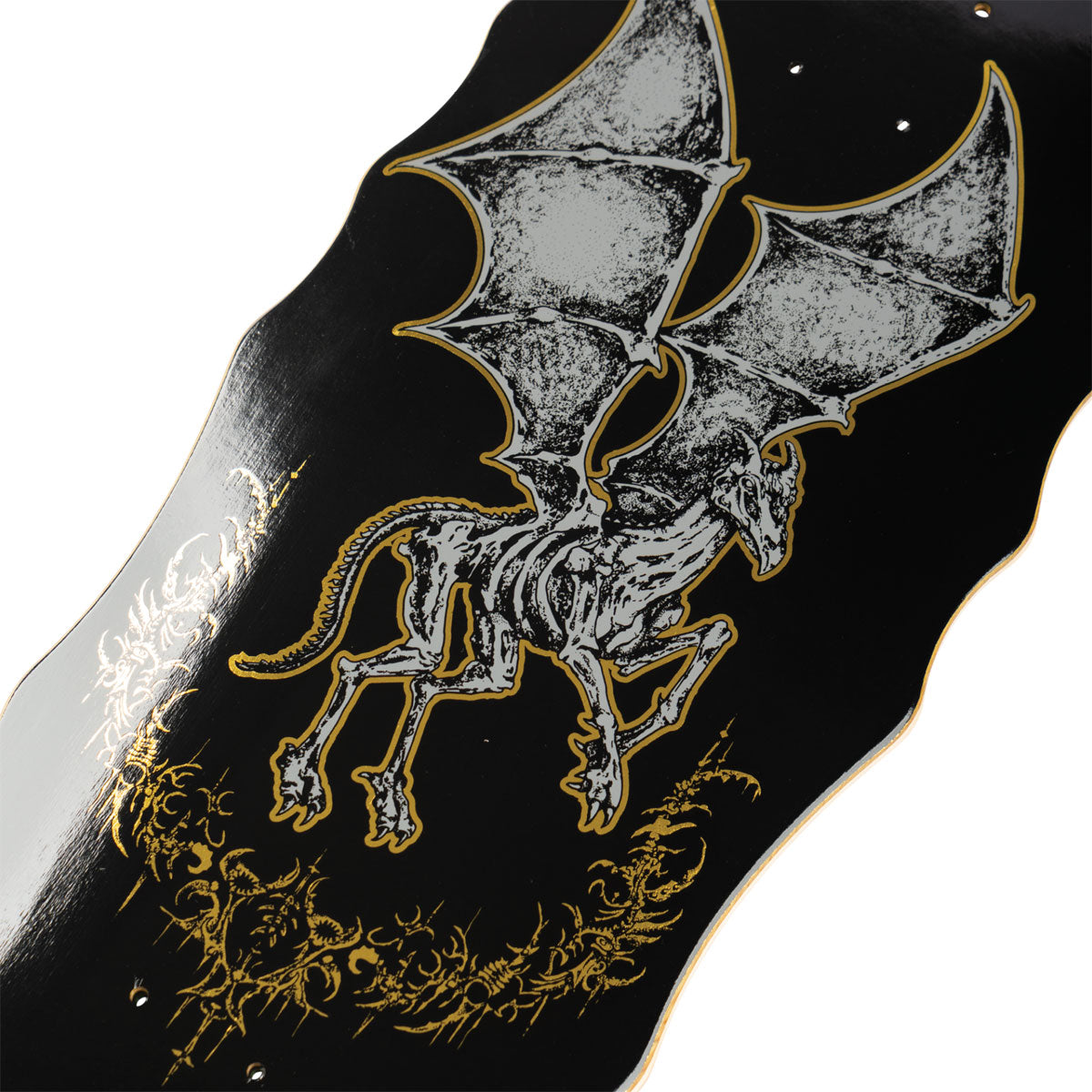 Welcome x Harry Potter Thestral On A Widow Skateboard Deck - Black/Gold Foil - 10.00