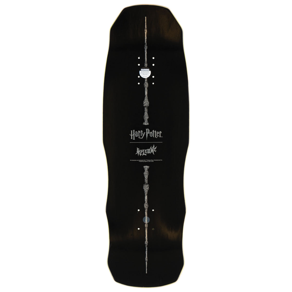 Welcome x Harry Potter Voldemort On A Dark Lord Skateboard Deck - Dark Green Stain - 9.75
