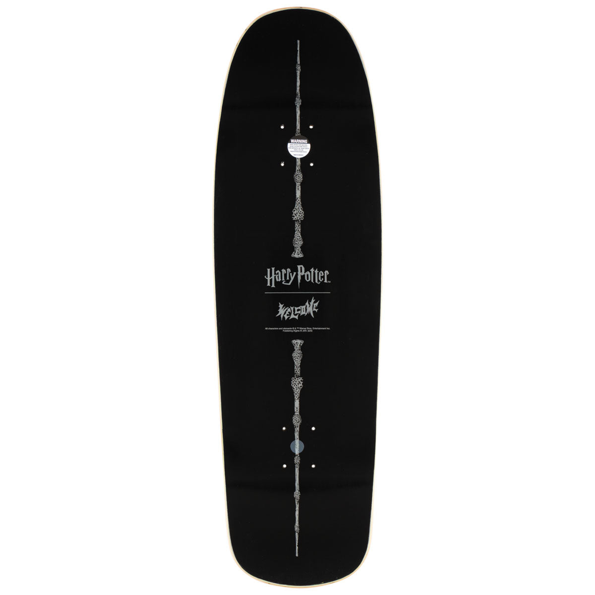 Welcome x Harry Potter Arrival On A Slappy Slap Skateboard Deck - Black/Gold Foil - 9.50