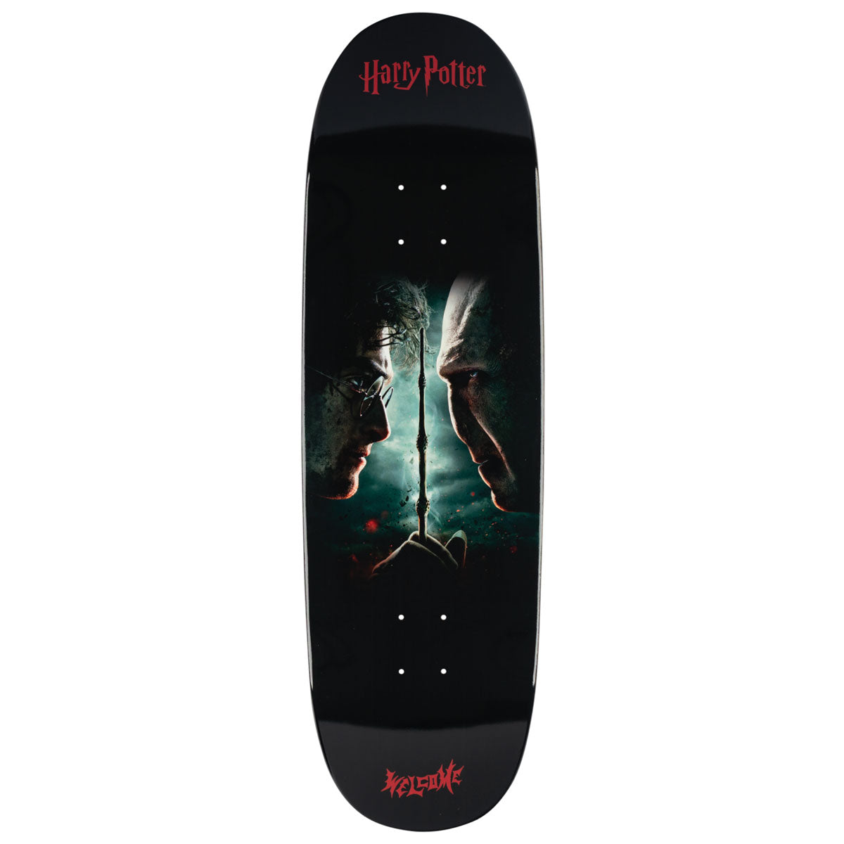 Welcome x Harry Potter Finale On A Boline 2.0 Skateboard Deck - Black Dip - 9.50