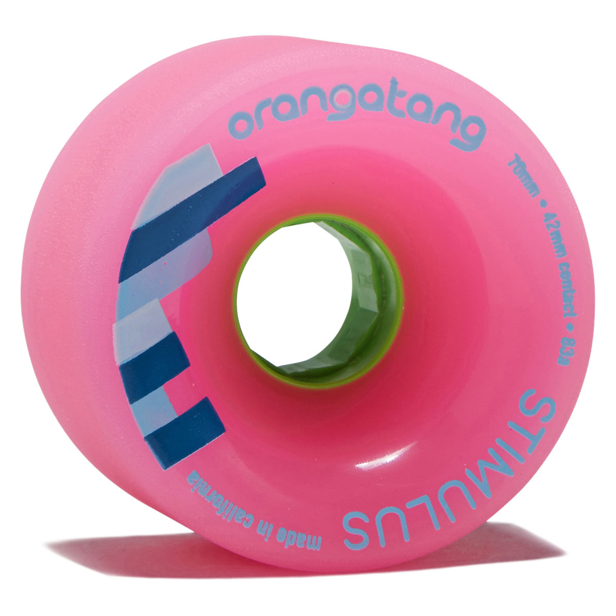 Orangatang Stimulus 83a Longboard Wheels - Pink - 70mm image 1