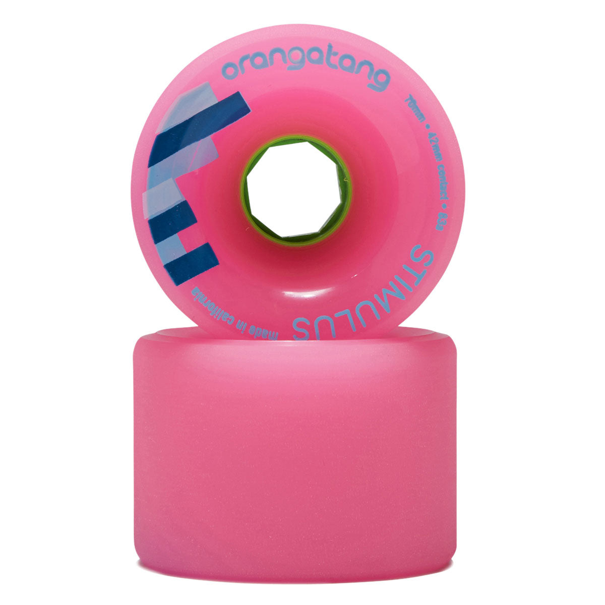 Orangatang Stimulus 83a Longboard Wheels - Pink - 70mm image 2