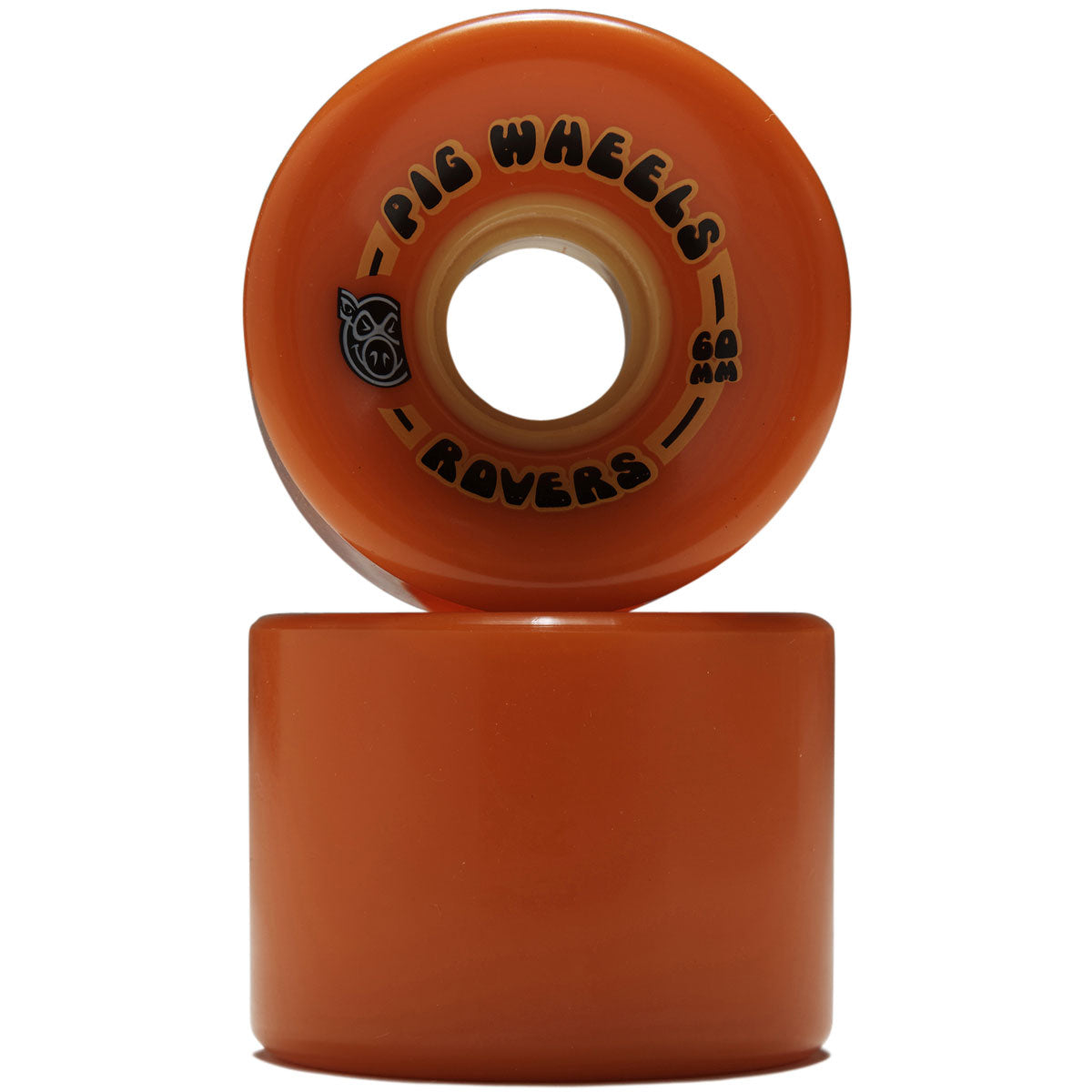 Pig Rover 85a Skateboard Wheels - Orange/Yellow - 60mm image 2