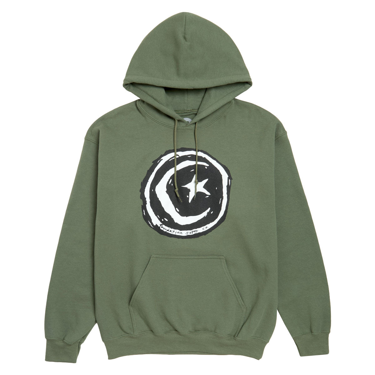 Foundation Star And Moon Hoodie - Army image 1