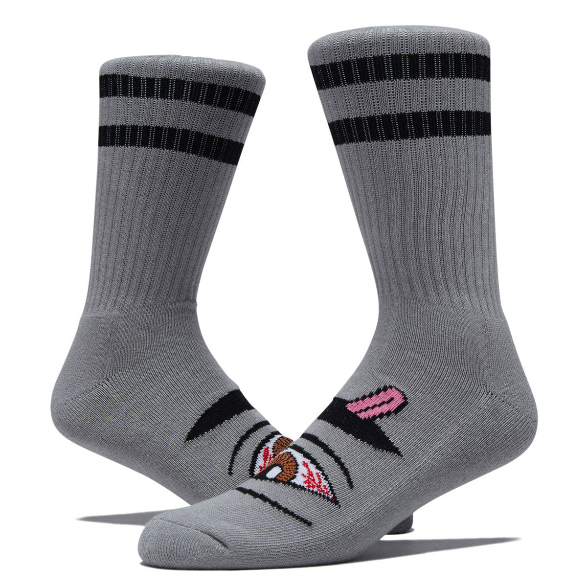 Toy Machine Bloodshot Eye Socks - Grey image 2