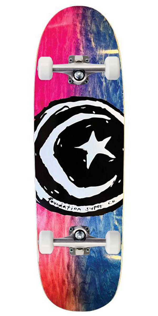 Foundation Star And Moon Dyed Skateboard Complete - 8.00