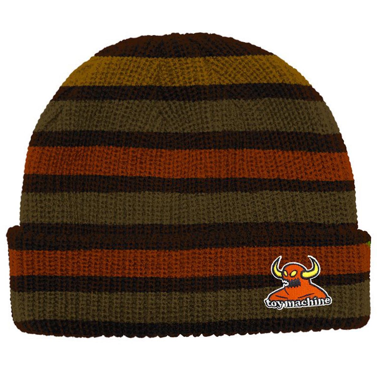 Toy Machine Monster Multi Stripe Dock Beanie - Orange image 1