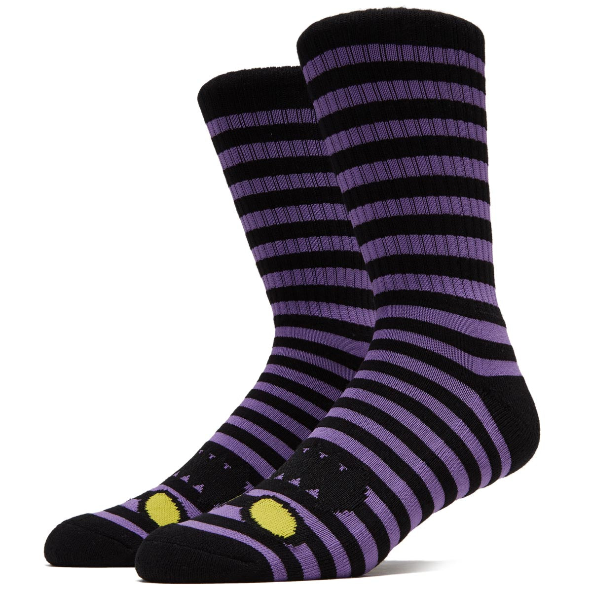 Toy Machine Monster Mini Stripes Socks - Purple image 1