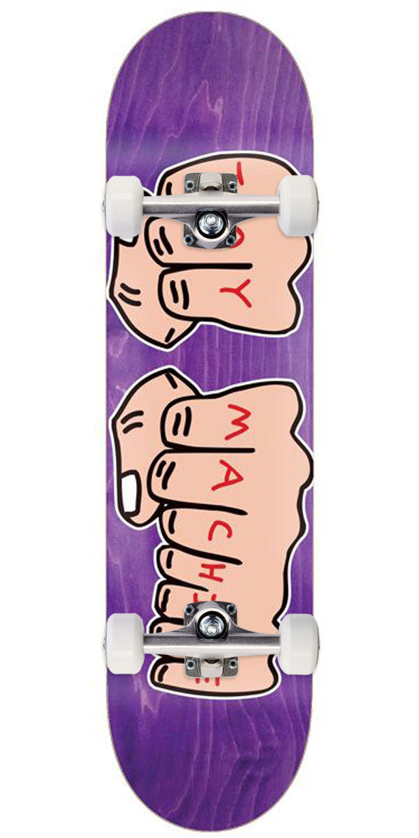 Toy Machine Fists Skateboard Complete - Assorted Stains - 9.00