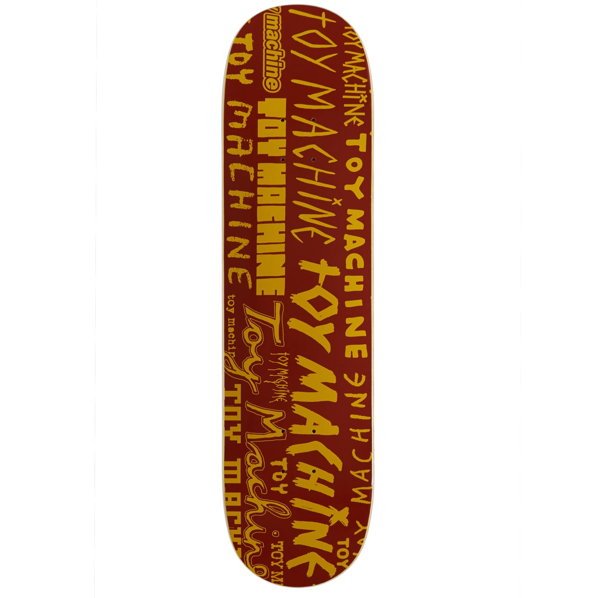 Toy Machine Word Marks Skateboard Deck - Red - 8.00