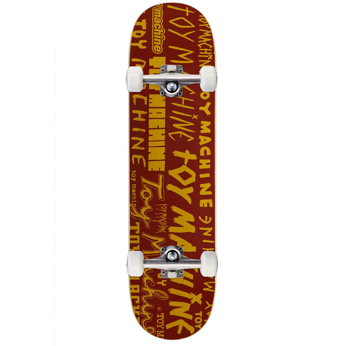 Toy Machine Word Marks Skateboard Complete - Red - 8.00