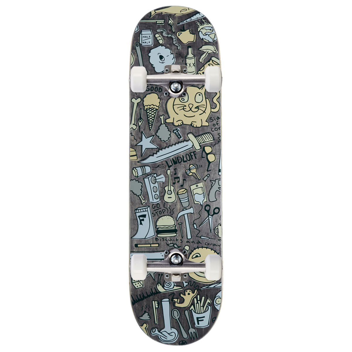 Foundation Lindloff More Stuff Skateboard Complete - 8.38