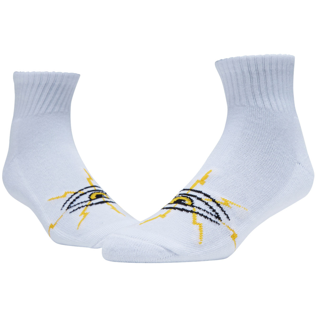 Toy Machine Sect Bolt Short Socks - White image 2