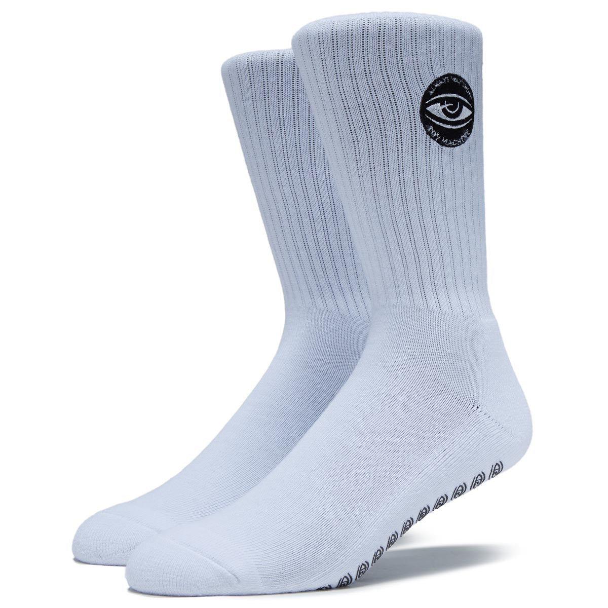 Toy Machine Always Watching Grip Socks - White image 1