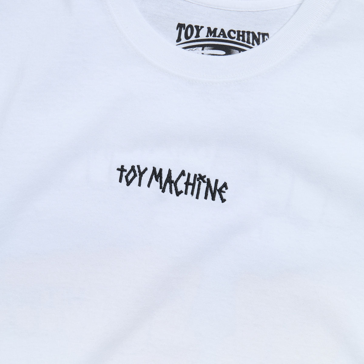 Toy Machine Triple Fist Embroidered T-Shirt - White image 3