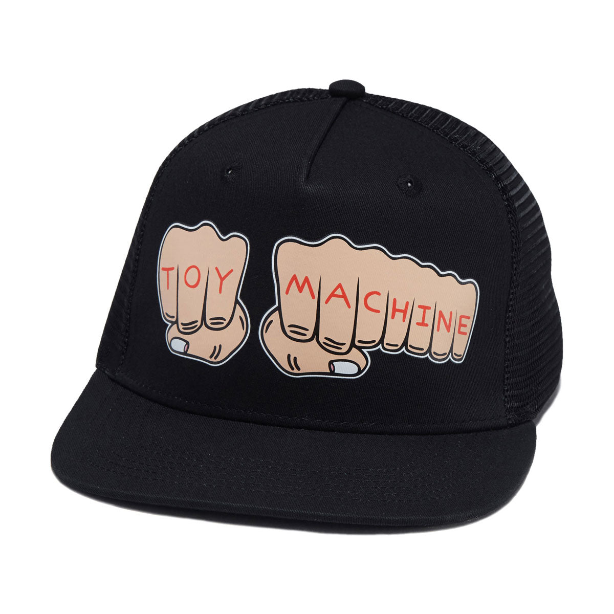 Toy Machine Fists Mesh Hat - Heather Black image 1