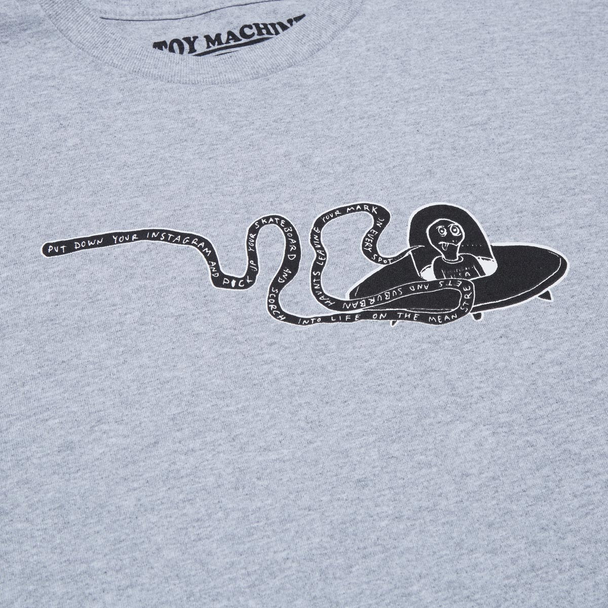 Toy Machine Flying Saucer T-Shirt - Heather Grey image 2