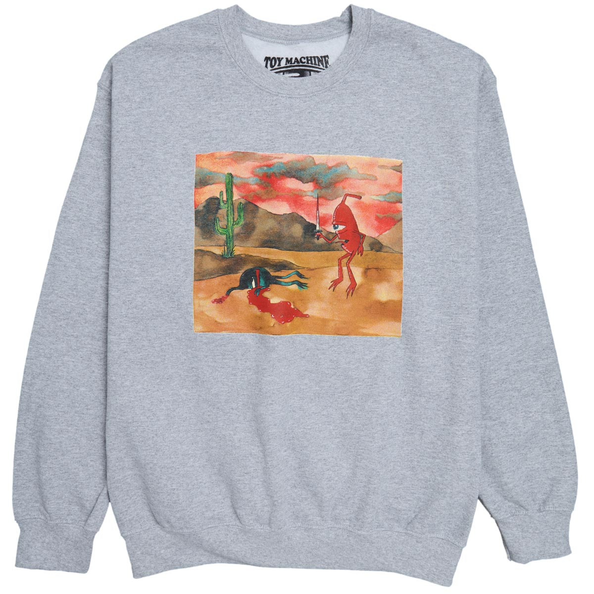 Toy Machine Trophy Crew Sweatshirt - Grey image 1