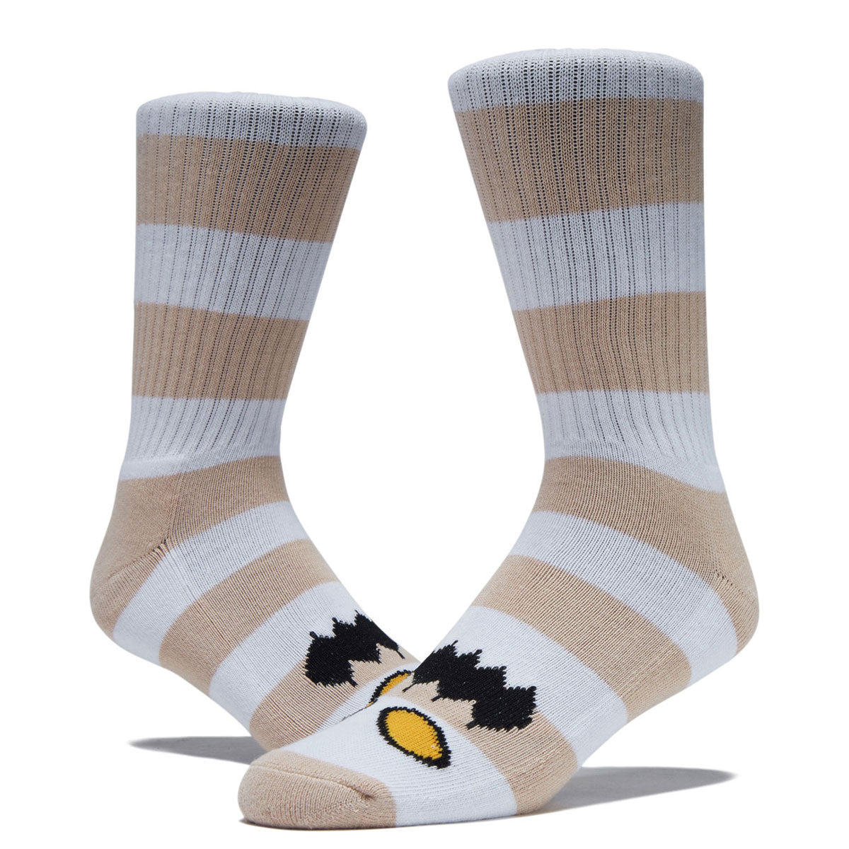Toy Machine Monster Big Stripe Socks - Tan image 2