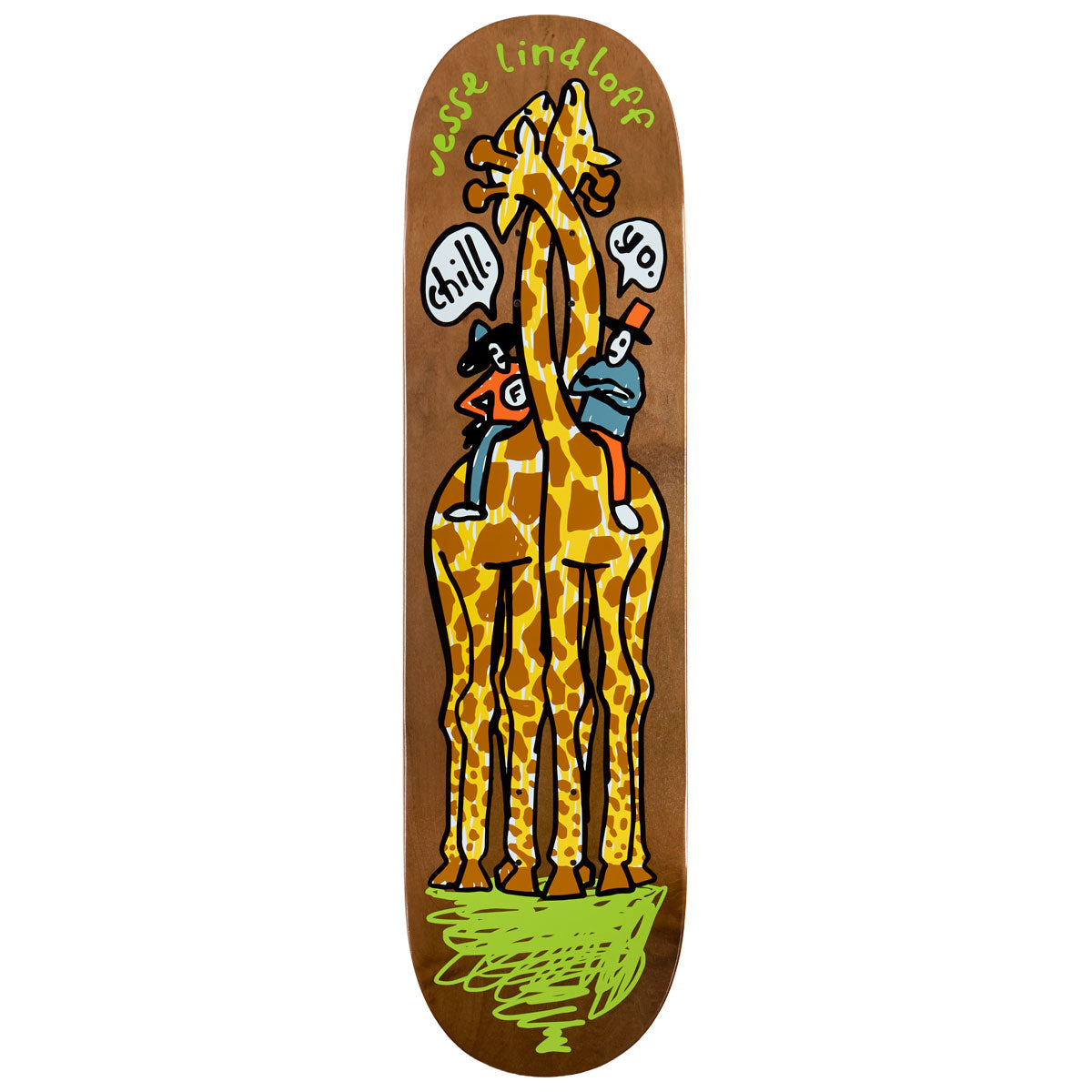 Foundation Lindloff Back Off Bro Skateboard Deck - 8.50