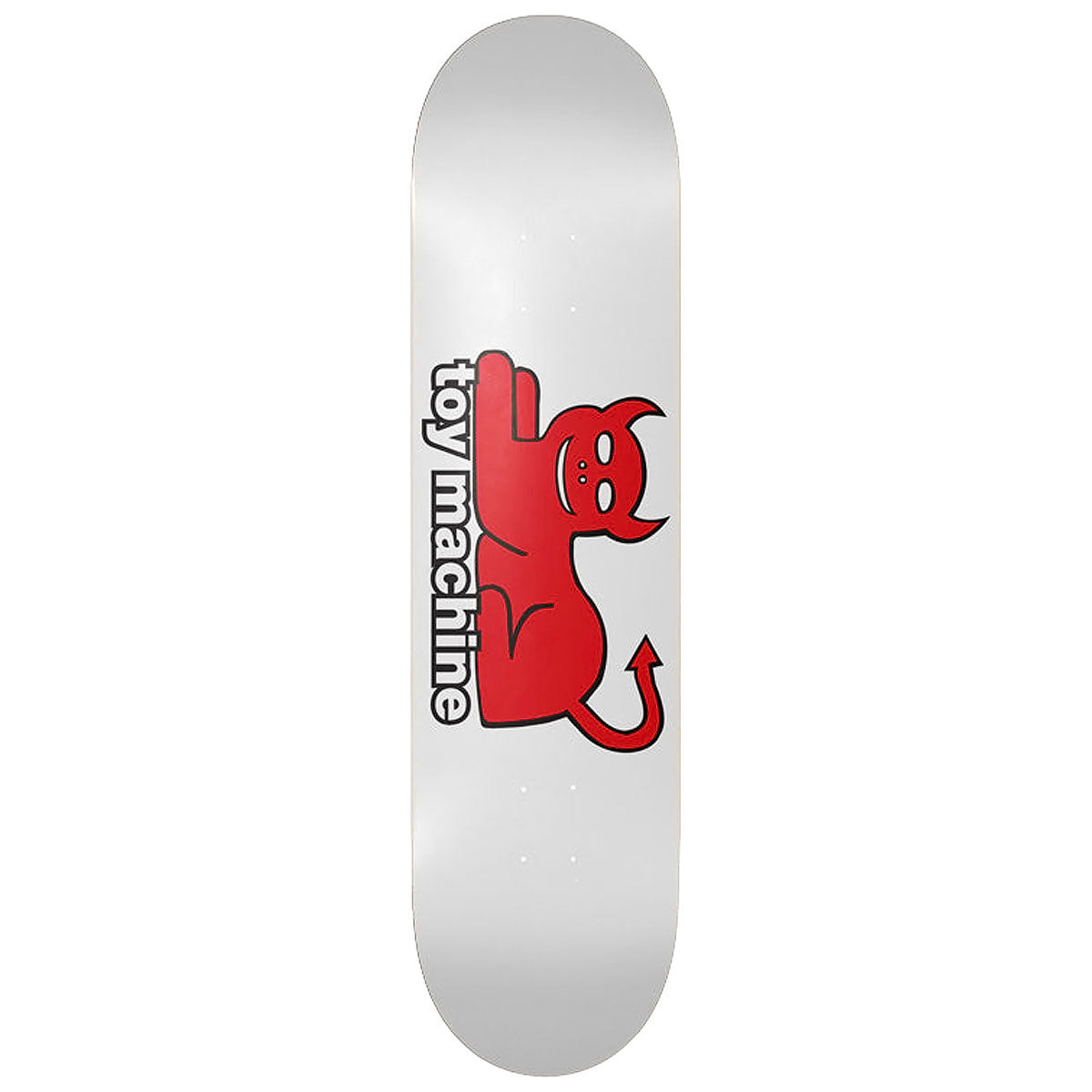 Toy Machine Devil Cat Skateboard Deck - White - 8.25