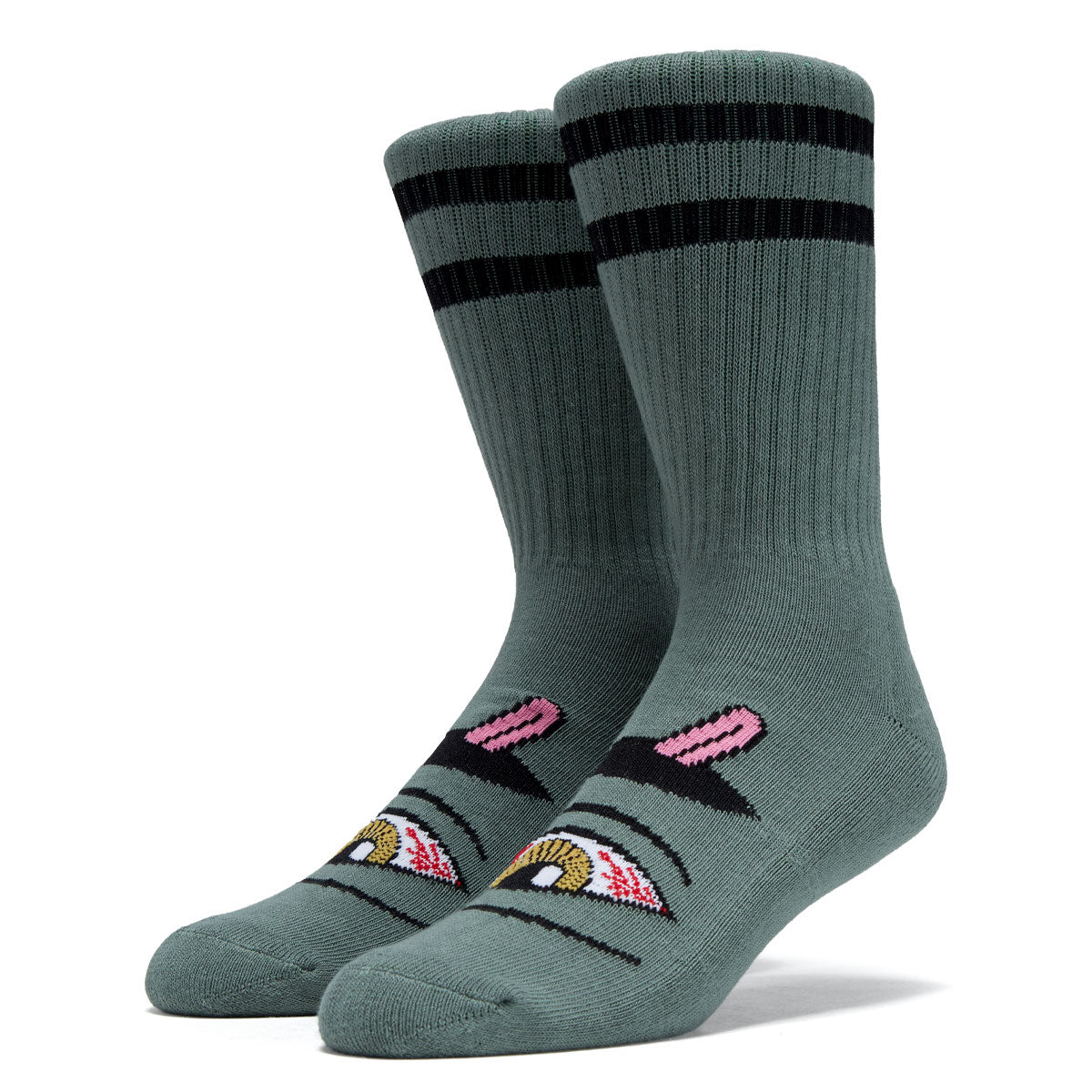 Toy Machine Bloodshot Eye Socks - Forest image 1