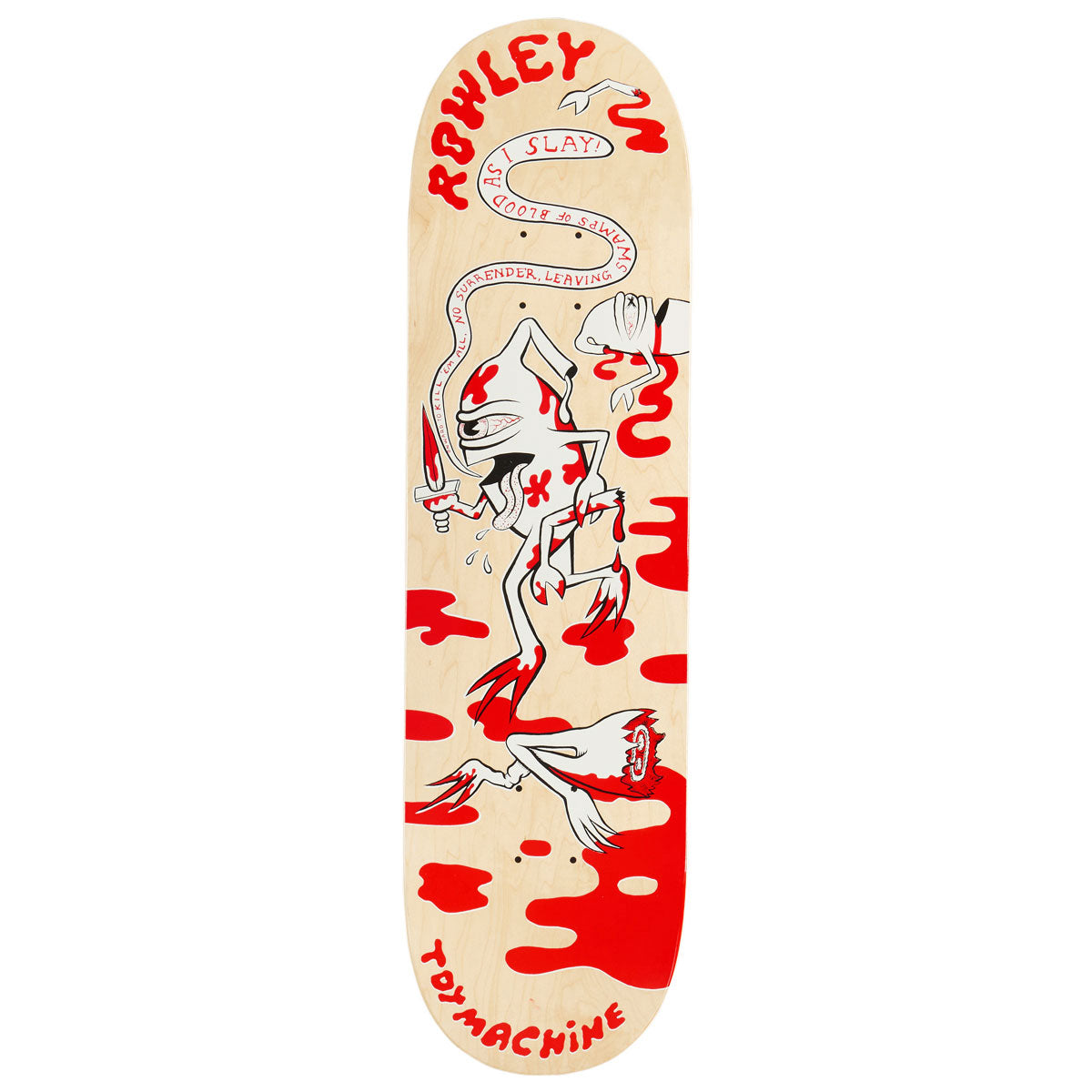Toy Machine Rowley Slayer Skateboard Deck - 8.50
