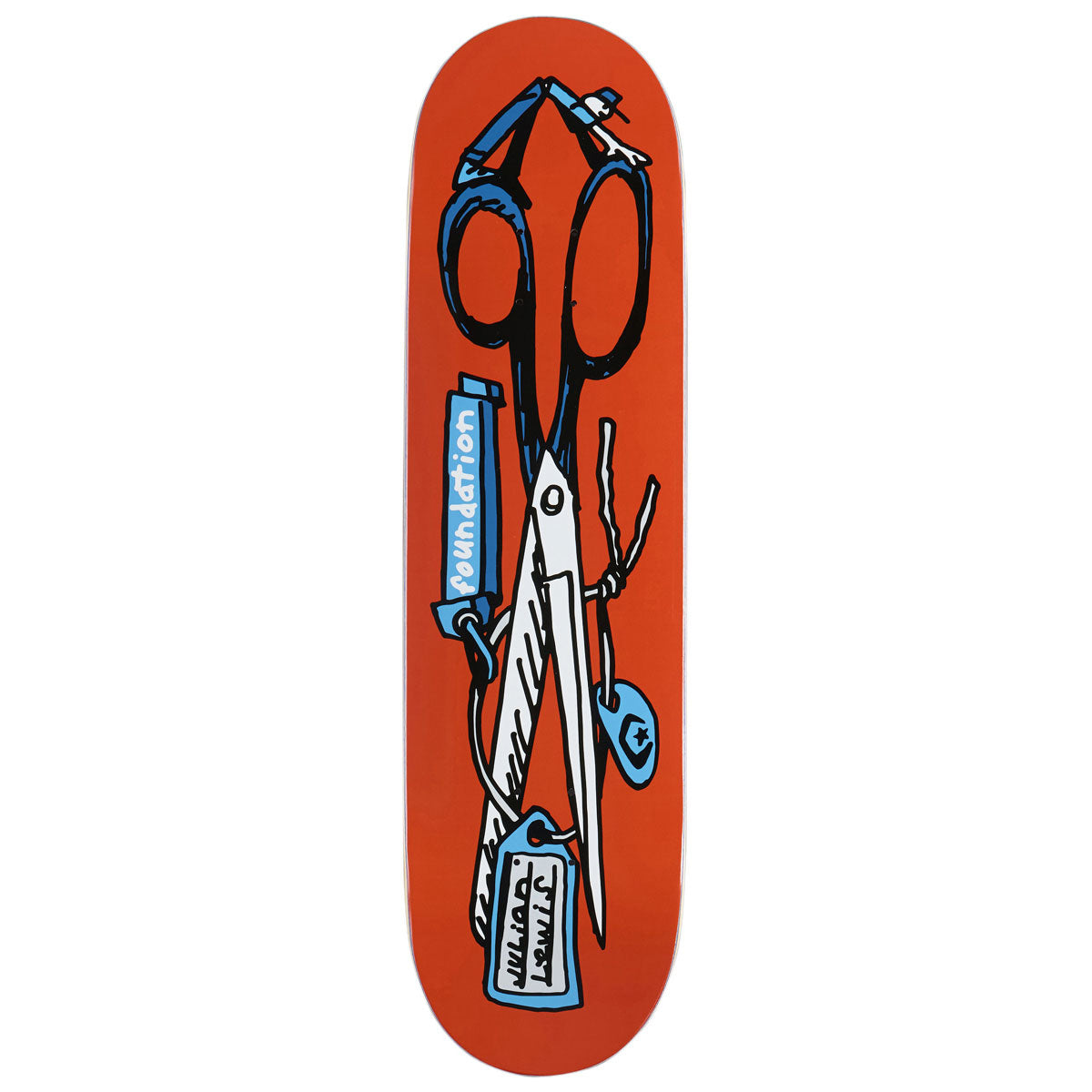 Foundation Lewis Scissors Skateboard Deck - 8.38