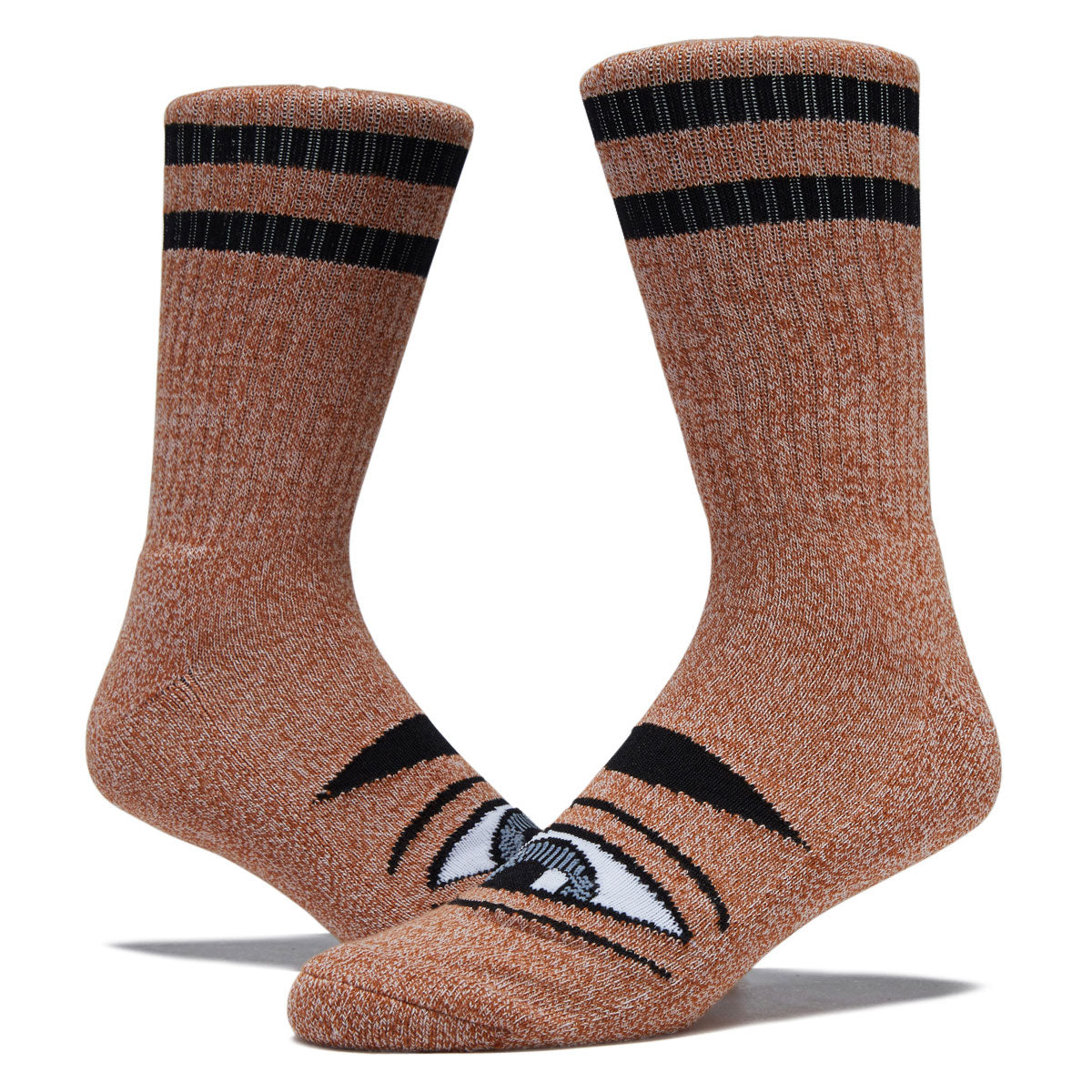 Toy Machine Heather Sect Eye Socks - Heather Brown image 2