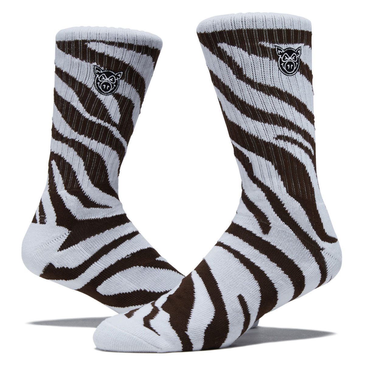 Pig Zebra Socks - Brown image 2