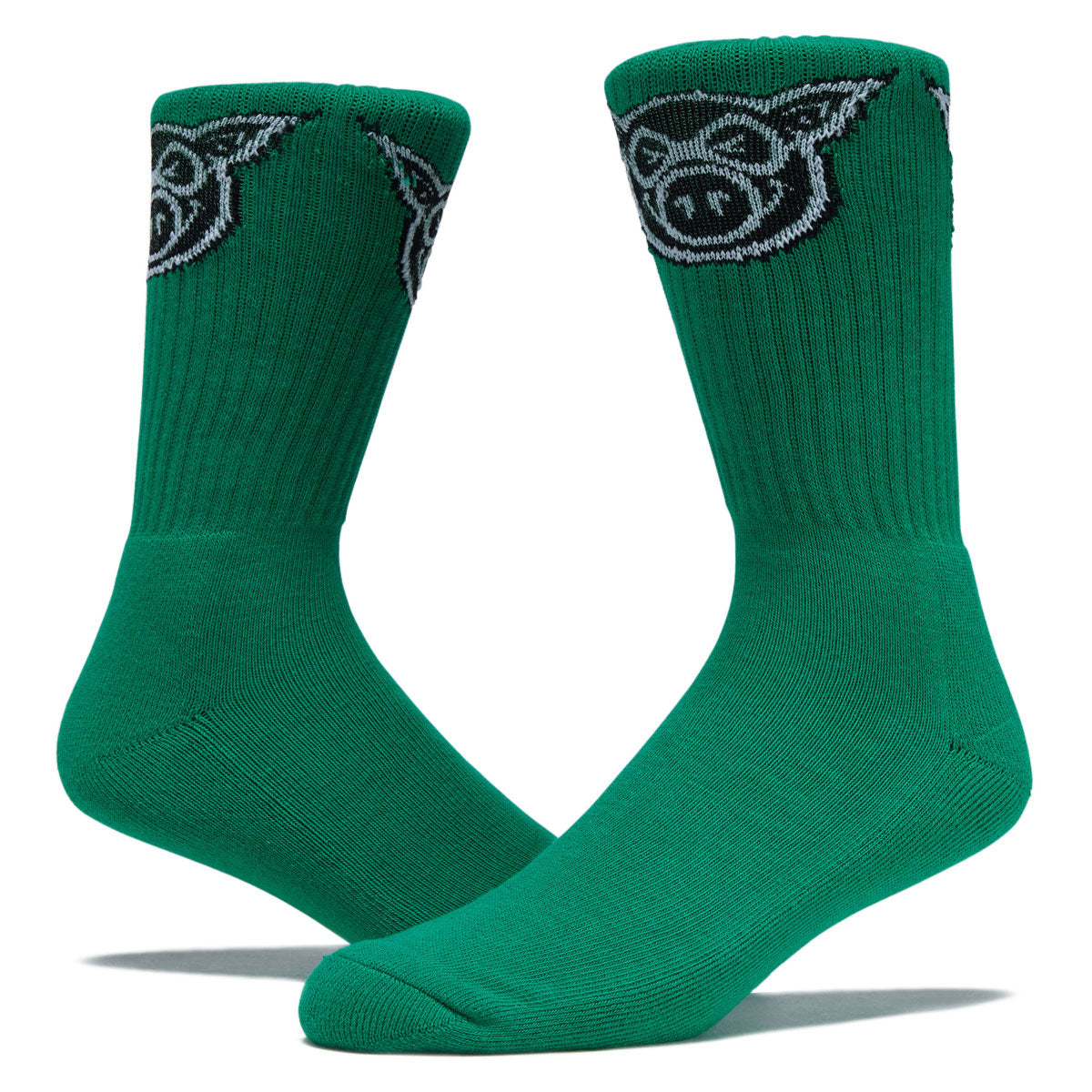 Pig Head Socks - Kelly image 2