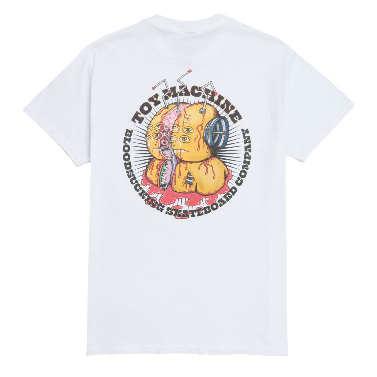 Toy Machine Split T-Shirt - White image 1