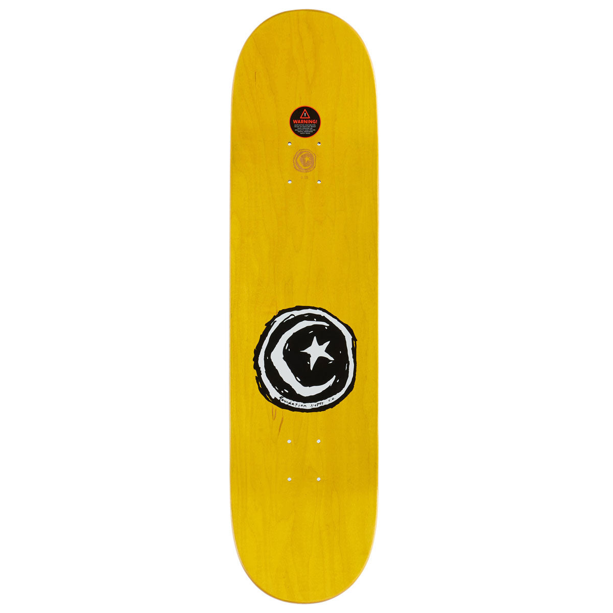 Foundation Star & Moon Gold Skateboard Complete - 8.25