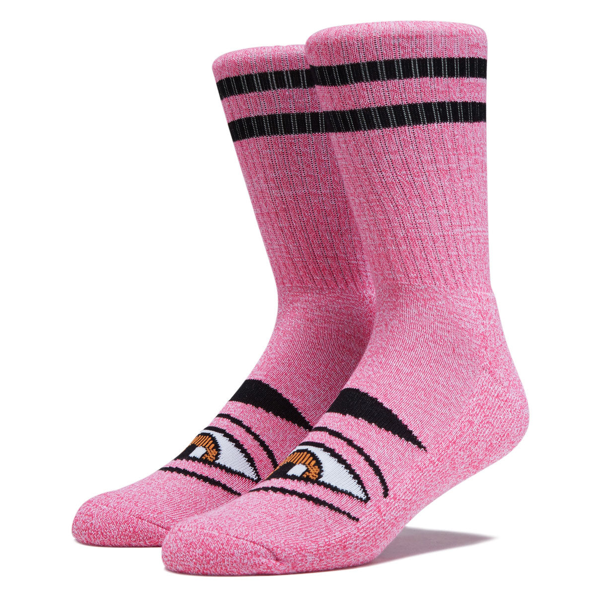 Toy Machine Heather Sect Eye Socks - Pink image 1