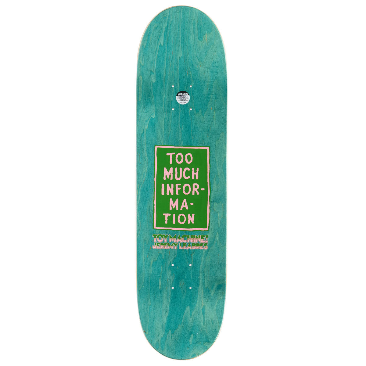 Toy Machine Leabres Too Much Skateboard Complete - 8.38